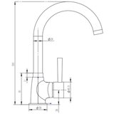 Alveus Form 30 platno Pomivalno korito + pipa Karina, 510 x 510 x 185 mm, nerjaveče jeklo | Shoptok.si
