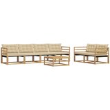  Set vanjskih sofa 7 pcs Bijela i bež 79 x 79 x 37 cm | Eponuda.com