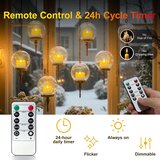 DAPHOMEU 12x polnilne LED čajne svečke z daljincem | Shoptok.si