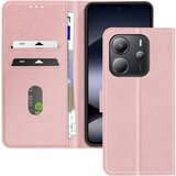 AVIZAR ohišje za xiaomi redmi note 14 4G clamshell wallet and video holder, šampanjec roza, (5000016713) | Shoptok.si