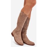 S. BARSKI Boots With Perforated Shaft On Flat Heel S.Barski | Shoptok.si