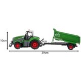 Kruzzel traktor na daljinsko upravljanje s prikolicom kiperom i LED svjetlima, 39 cm | shoptok.hr