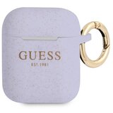 Guess OVITEK AIRPODS SILIKONSKI OVITEK Z BLEŠČICAMI VIJOLIČEN, (21834759) | Shoptok.si