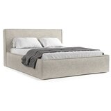 Maison de Rêve Bež tapecirani bračni krevet s prostorom za odlaganje s podnicom 180x200 cm Lounge L – Cijene