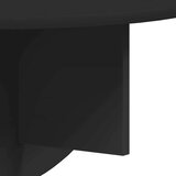  Stenska polica 2 pcs Črna 48 x 24 x 24 cm Konstruiran les, (5000201441) | Shoptok.si