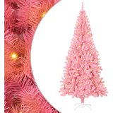  Božićno drvce s 300 LED svjetlima Ružičasta 180 cm PVC | shoptok.hr