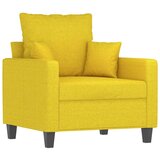  3-dijelni set sofa s jastucima svjetložuti od tkanine | shoptok.hr
