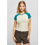 UC Ladies Ladies Organic Stretch Short Retro Baseball Tee softseagrass/watergreen Cene