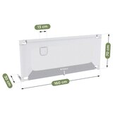  Navlaka 46 Bijelo-siva zaštitna ograda za krevet 160 cm | shoptok.hr