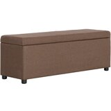 The Living Store Klop s prostorom za shranjevanje 116 cm rjav poliester - Klop, (21493875) | Shoptok.si