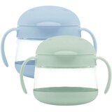 Ubbi set 2 posodic za prigrizke sage & cloudy blue Cene
