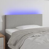 vidaXL LED uzglavlje svjetlosivo 80 x 5 x 78/88 cm od tkanine Cijene