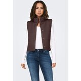 Only Brezrokavnik 'ONLSandra' čokolada | Shoptok.si