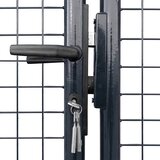 Vrtna vrata od mrežastog čelika 400x175 cm siva | shoptok.hr