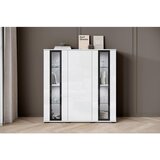 Livetastic Visoka Komoda Caro, Bela, Visoki Sijaj | Shoptok.si