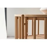 Venture Home Rubbo klub stolić ⌀80 cm, prirodna boja drva Slike