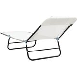  Sklopiva ležaljka za sunčanje 2 pcs Krema 182 x 55 x 85,5 cm | shoptok.hr