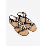 Shelvt Black studded sandals | shoptok.hr