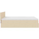  Otomanski krevet s madracem krem 140x190cm od tkanine | shoptok.hr