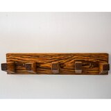 Meda_Furniture Zidni drveni čiviluk, 50x12 cm,Beli bor Cene