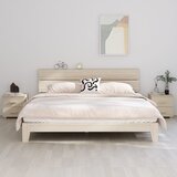 vidaXL Nočna omarica 2 kosa medeno rjava 40x35x44,5 cm trdna borovina Cene