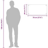  Tamno Siva Kuhinjska Ploča 70x40x0 6 cm Kaljeno Staklo | shoptok.hr