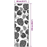vidaXL Zunanja preproga zelena 80x250 cm PP | Shoptok.si