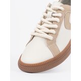 Sergio Leone White and beige women's leather sneakers | Shoptok.si