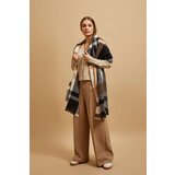 Marisse Peach Checkered Scarf | shoptok.hr