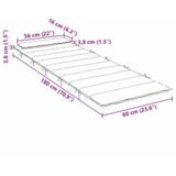  Jastuk za sunčanje Siva 178 x 60 x 4 cm Oxford tkanina | shoptok.hr