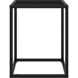  Stolić za kavu crni s crnim staklom 40 x 40 x 50 cm | Eponuda.com