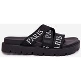 Boto Women's sandals with fabric straps Paris on platform black Celinea | shoptok.hr