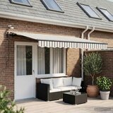  Tkanina za tende Svijetlo siva i bijela. 400 × 350 cm Poliester | Eponuda.com