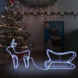 vidaXL Ukrasni božićni sob i sanjke vanjski s 252 LED žarulje Cijene