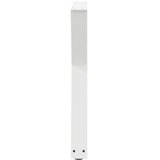  Noge za blagovaonski stol 2 kom Bijele 60 x (72-73,3) cm Čelik | shoptok.hr