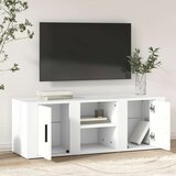 vidaXL TV omarica bela 100x31,5x35 cm inženirski les | Shoptok.si
