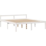 vidaXL krevet s regalom z knjige bez madraca bijeli 180x200cm borovina | shoptok.hr