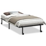 Maison Chic Posteljni okvir - Enojna postelja - Postelja za odrasle brez vzmetnice zložljiv črn 107x203 cm jeklo-J13598, (21768571) | Shoptok.si
