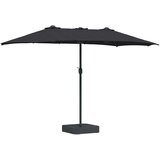  Vrtni suncobran Crna 385 x 209 x 244 cm Poliester i čelik | shoptok.hr