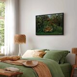  Slika - Henri Rousseau – Le Lion ayant faim se jette sur l\'Antilope 90x60 U crnom drvenom okviru | shoptok.hr