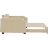  Izvlečna dnevna postelja krem 100x200 cm blago | Shoptok.si