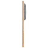  Tapecirani uzglavlje Svijetlo siva 100 cm Čvrsto borovo drvo | shoptok.hr