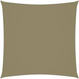 vidaXL Senčno jadro oksford blago kvadratno 5x5 m bež | Shoptok.si
