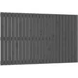 vidaXL Stensko posteljno vzglavje sivo 147x3x90 cm trdna borovina, (20735986) | Shoptok.si