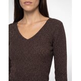 JDY Puloverji JDYNEW BEHAVE L/S GLITTER PULLOVER KNT Kostanjeva | Shoptok.si