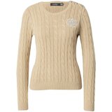 Polo Ralph Lauren Pulover boja devine dlake (camel) / bijela Cijene