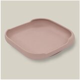 Interbaby silikonski tanjur s vakuumskom podlogom Dark Pink | shoptok.hr