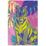  Slika - Colorful Tiger - Intense Colors of a Tiger Surrounded by Tropical Plants 40x60 Standard | shoptok.hr