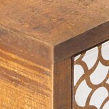 vidaXL Komoda s otisnutim uzorkom 130 x 30 x 70 cm masivno drvo manga | shoptok.hr