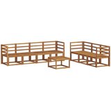  Set vanjskih sofa 8 pcs Prirodna Čvrsto drvo akacije | Eponuda.ba